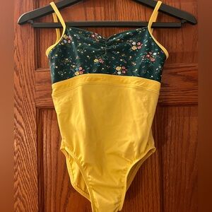Floral Yellow Women's Bodysuit